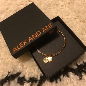 Alex and Ani Gold Beaded Bracelet